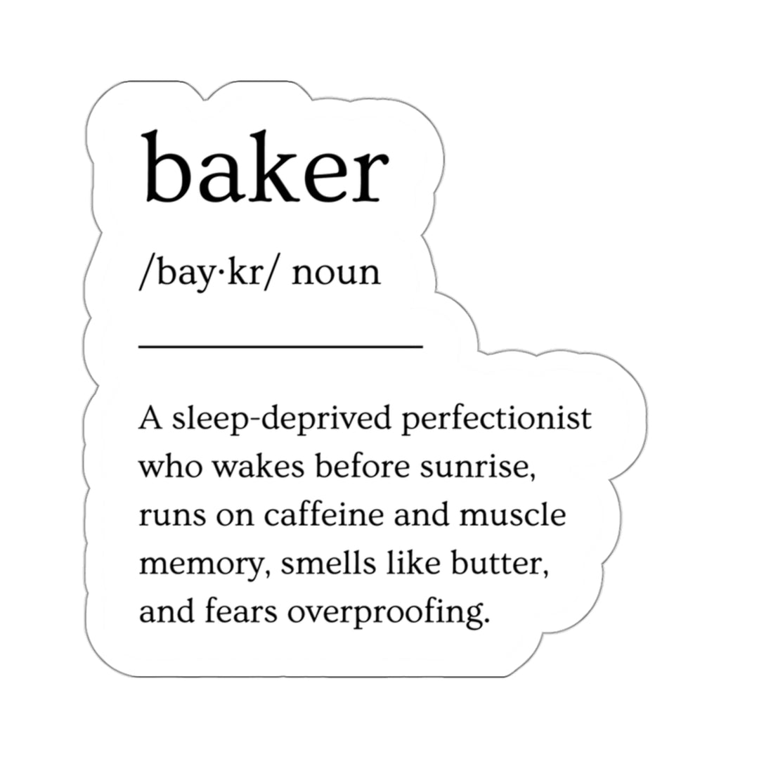 Baker Definition Vinyl Sticker