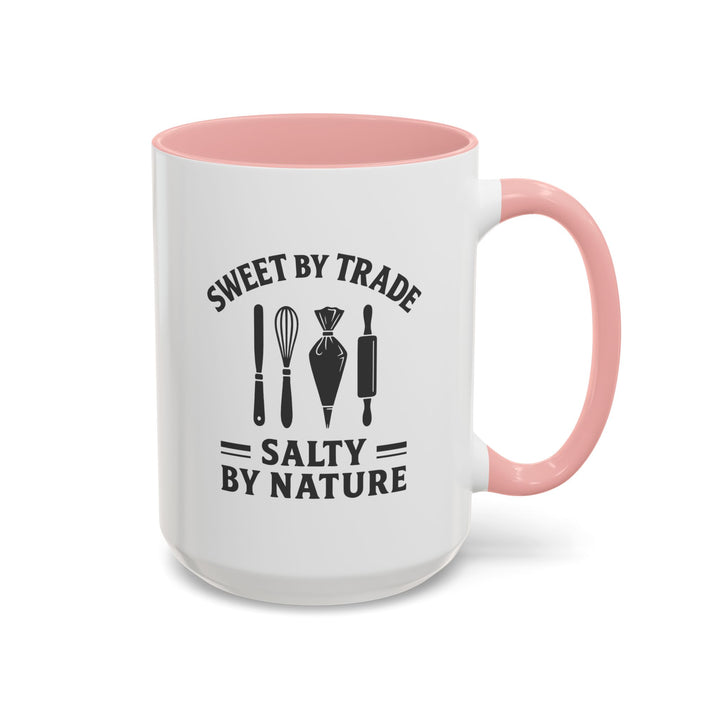 Sweet by Trade Salty by Nature Color Accent Mug