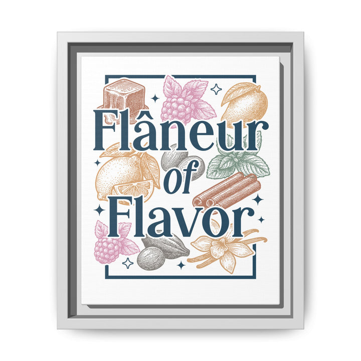 Flâneur of Flavor Framed Canvas