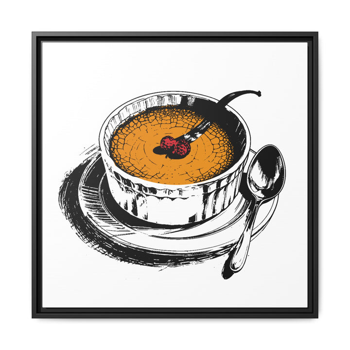 Crème Brûlée Canvas with Floating Frame