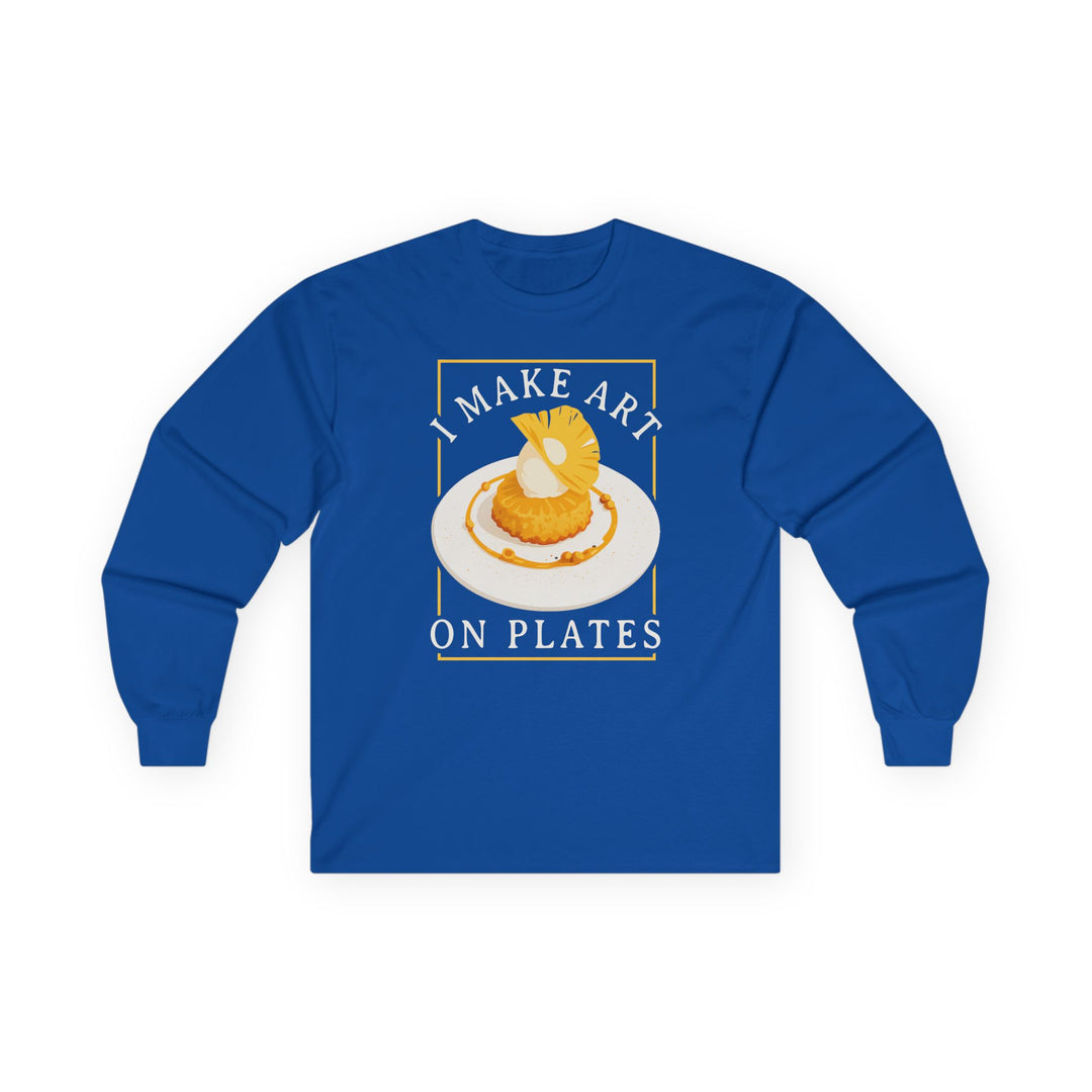 I Make Arts on Plates Long Sleeve T-Shirt