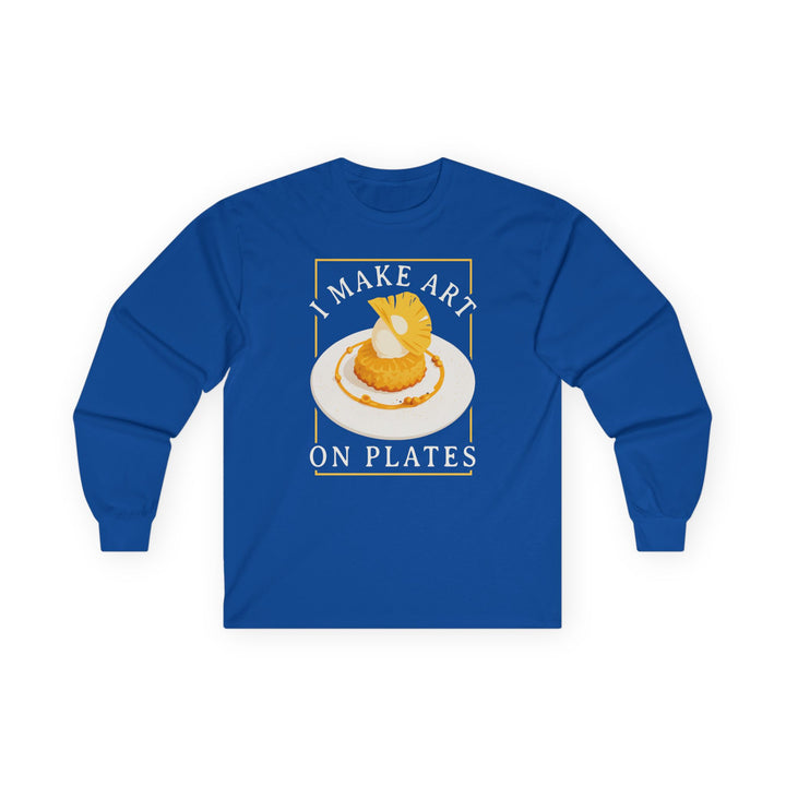 I Make Arts on Plates Long Sleeve T-Shirt