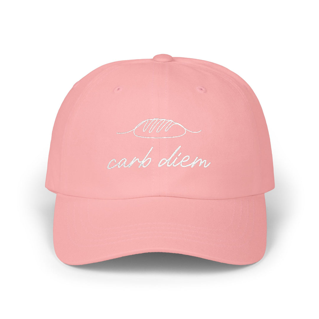 Carb Diem Minimalist Embroidered Hat