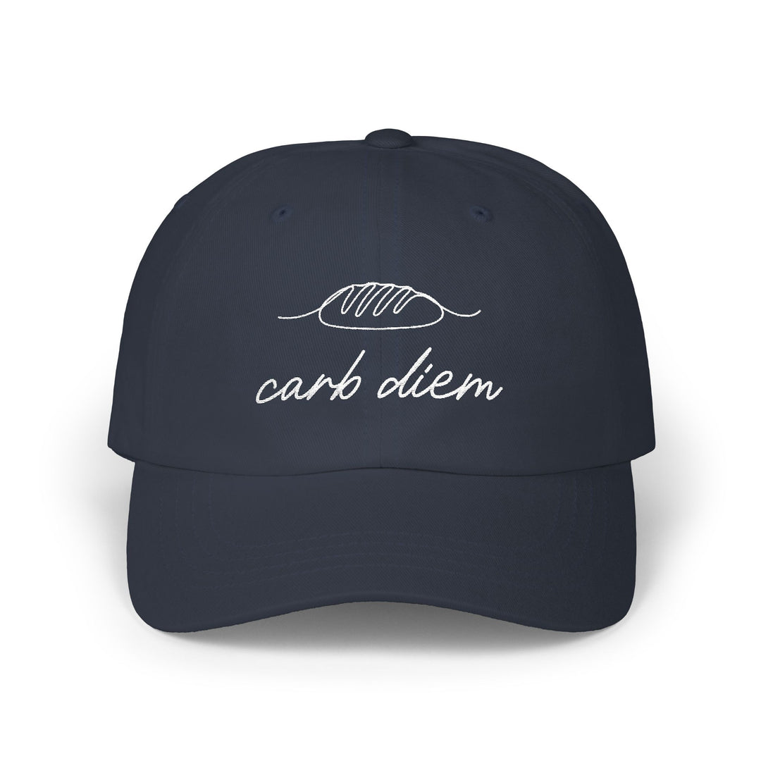 Carb Diem Minimalist Embroidered Hat