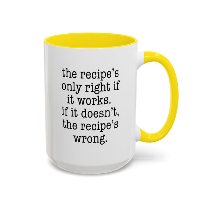 Recipe Truth Color Accent Mug