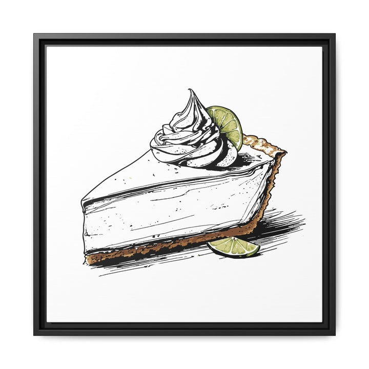 Key Lime Pie Canvas with Floating Frame