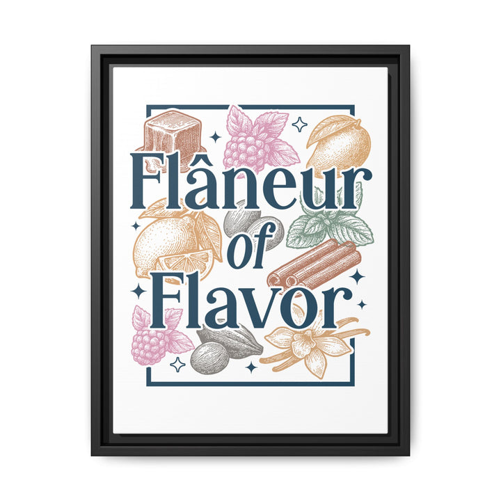 Flâneur of Flavor Framed Canvas
