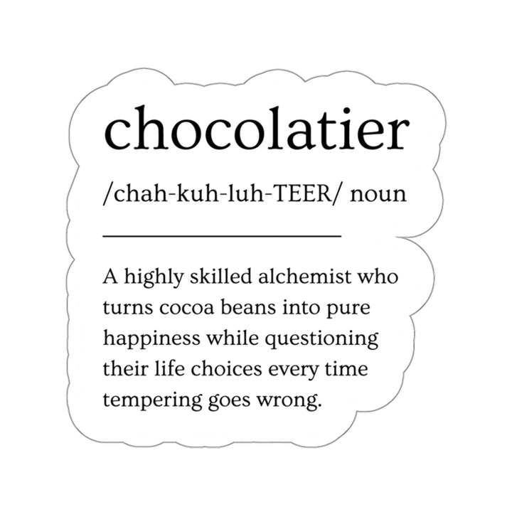 Chocolatier Definition Vinyl Sticker