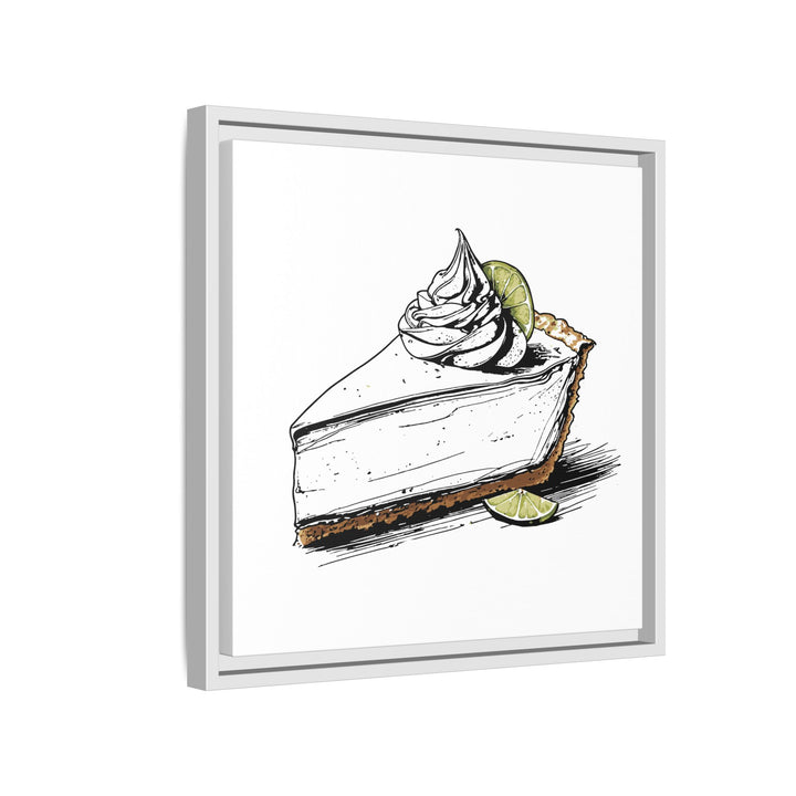 Key Lime Pie Canvas with Floating Frame