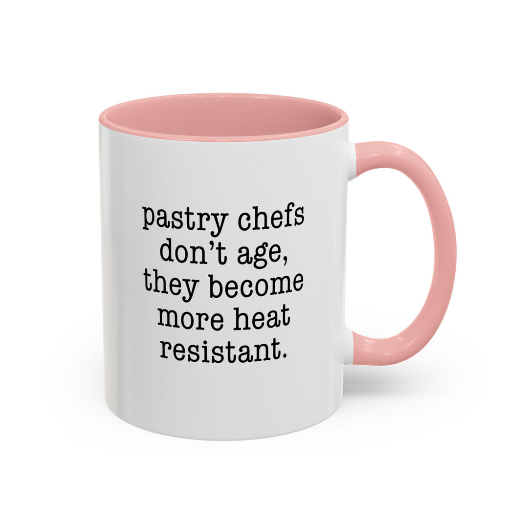 Pastry Chefs Don’t Age Color Accent Mug