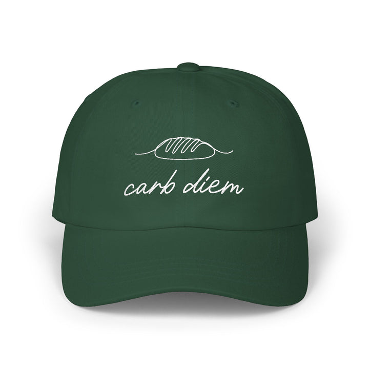 Carb Diem Minimalist Embroidered Hat