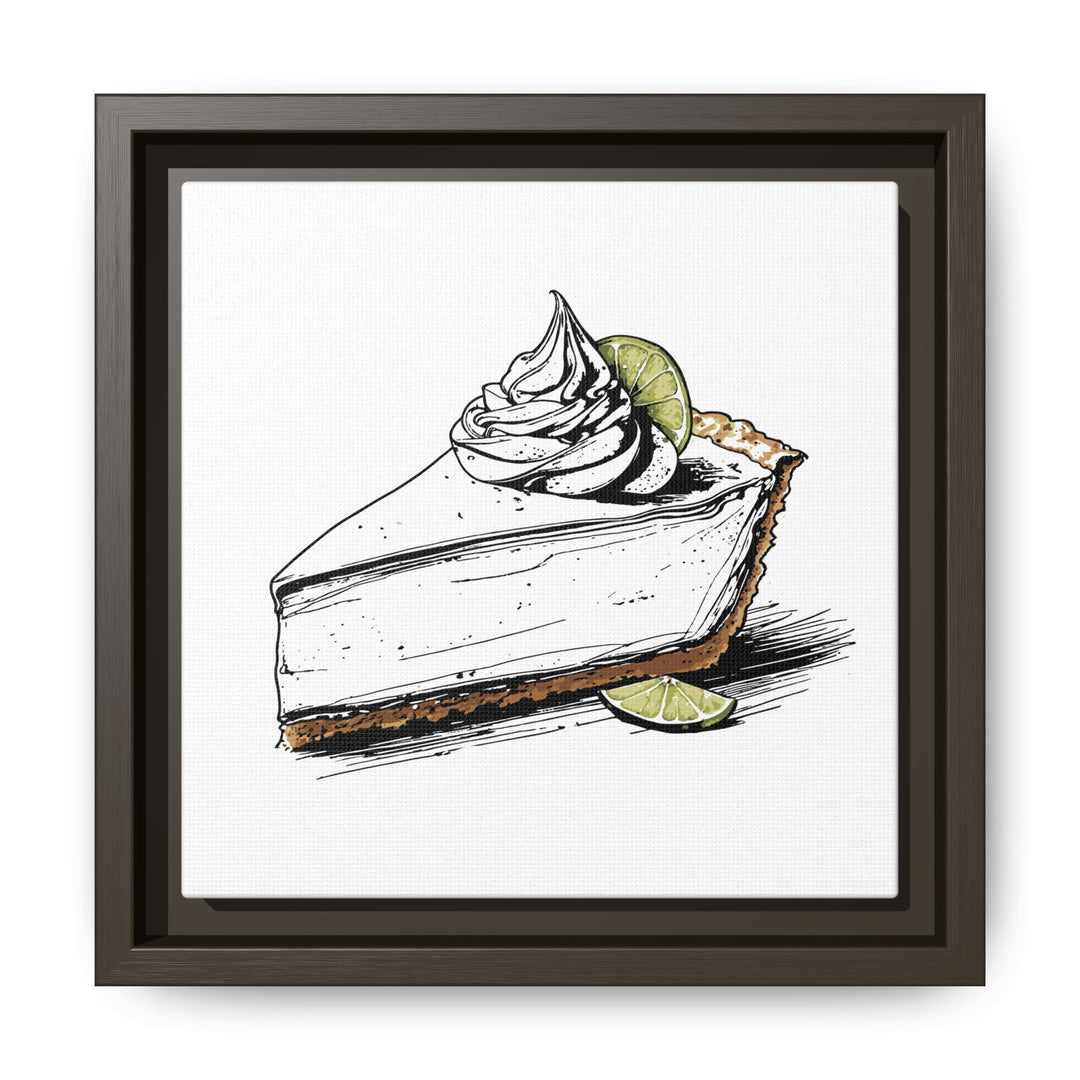 Key Lime Pie Canvas with Floating Frame