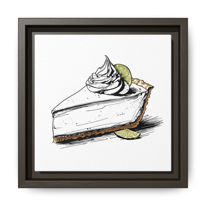 Key Lime Pie Canvas with Floating Frame