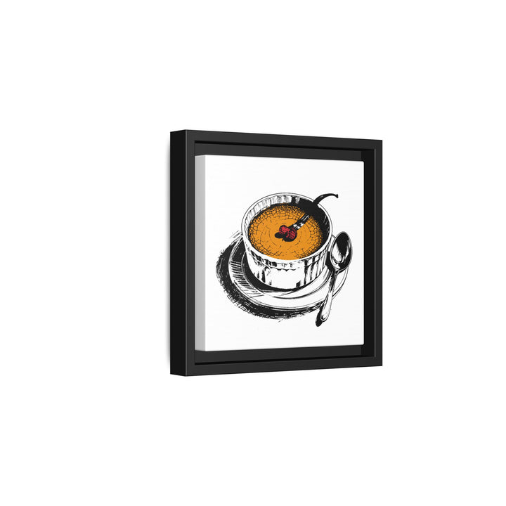 Crème Brûlée Canvas with Floating Frame