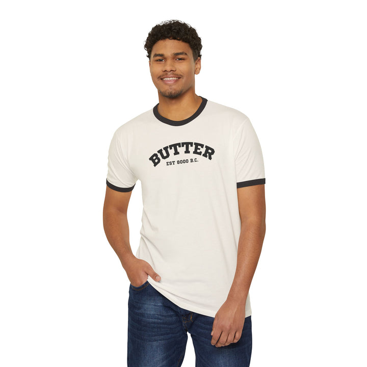 Butter Est. 8000 B.C. Ringer T-Shirt