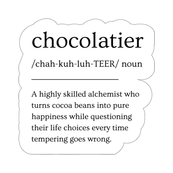 Chocolatier Definition Vinyl Sticker