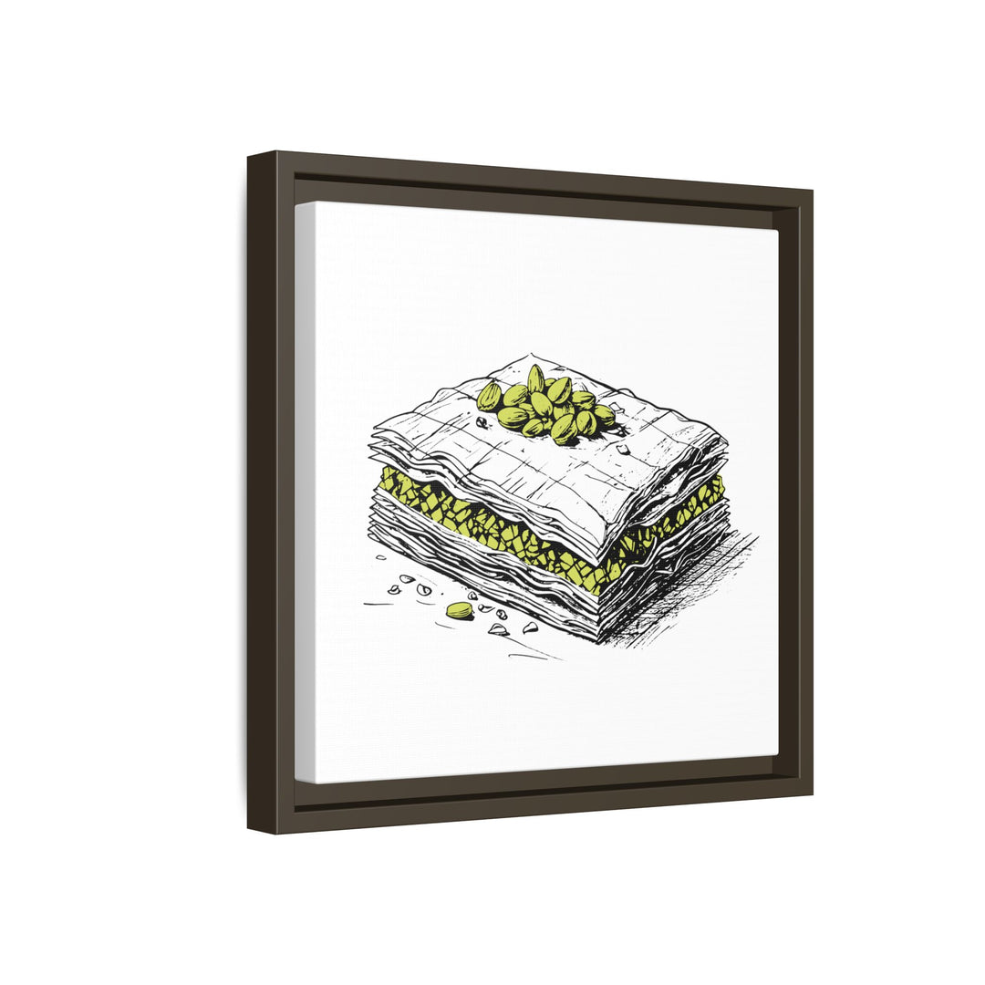 Baklava Canvas with Floating Frame
