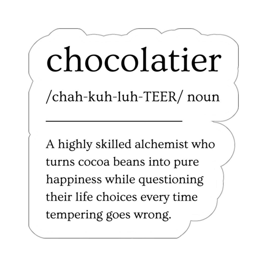 Chocolatier Definition Vinyl Sticker