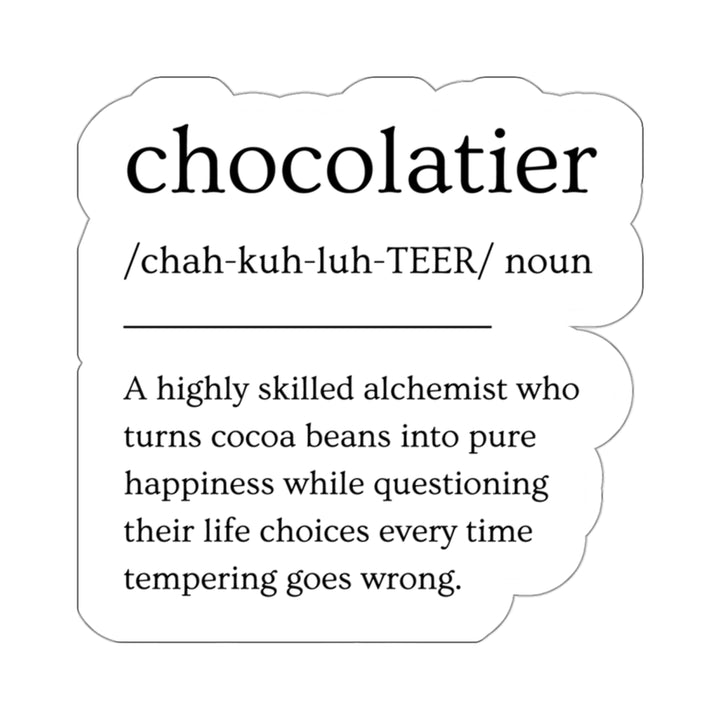 Chocolatier Definition Vinyl Sticker