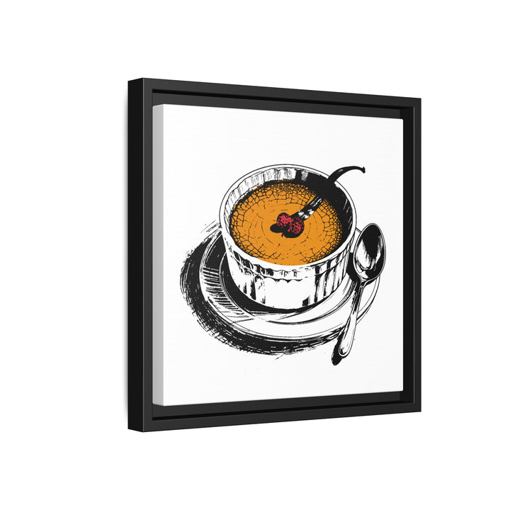 Crème Brûlée Canvas with Floating Frame