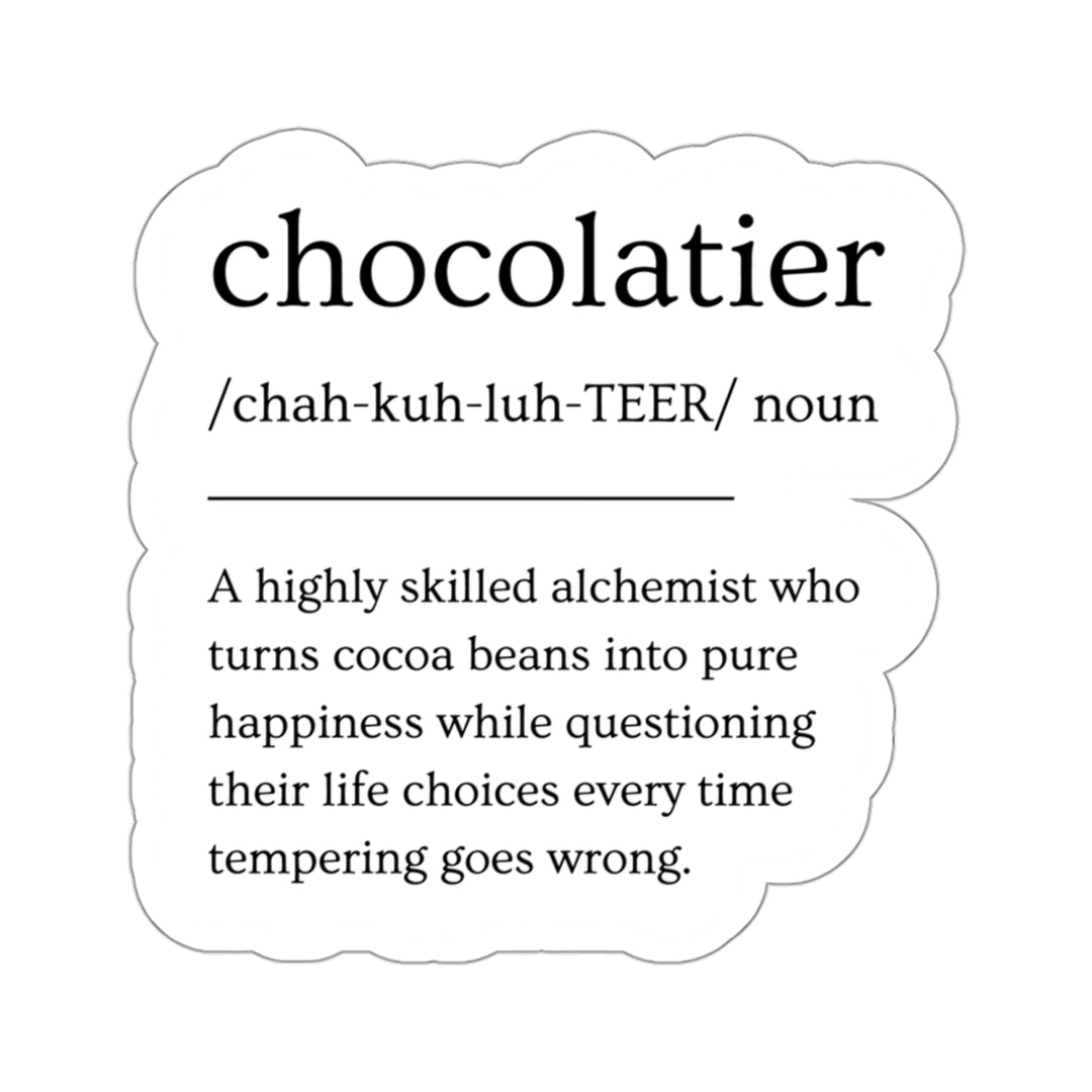 Chocolatier Definition Vinyl Sticker
