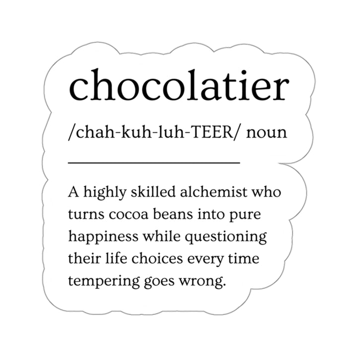 Chocolatier Definition Vinyl Sticker