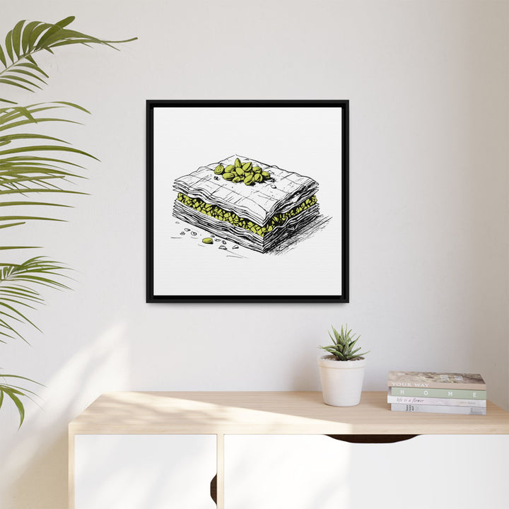 Baklava Canvas with Floating Frame