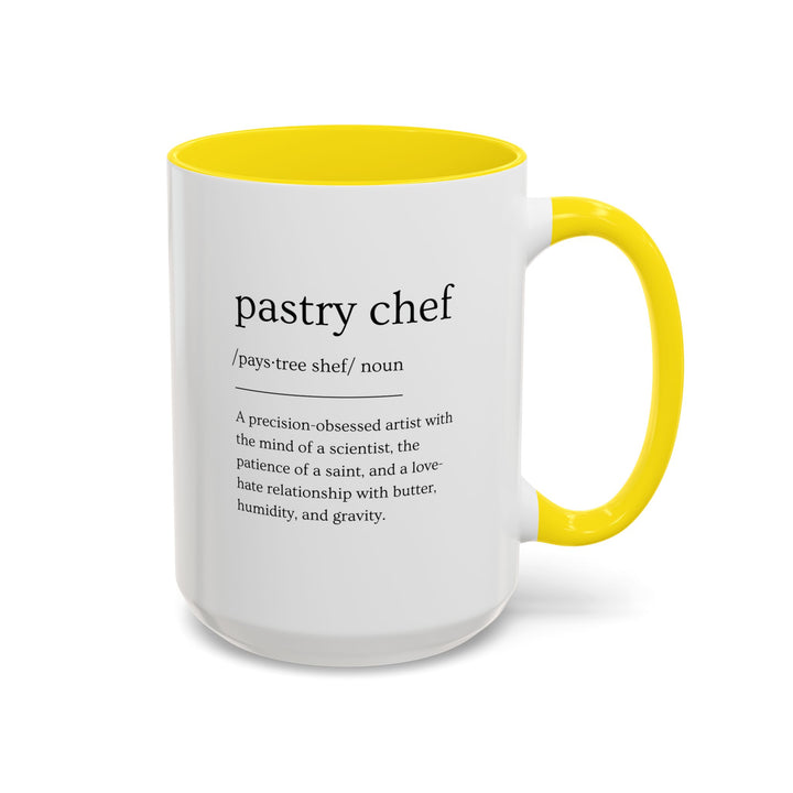 Pastry Chef Definition Color Accent Mug