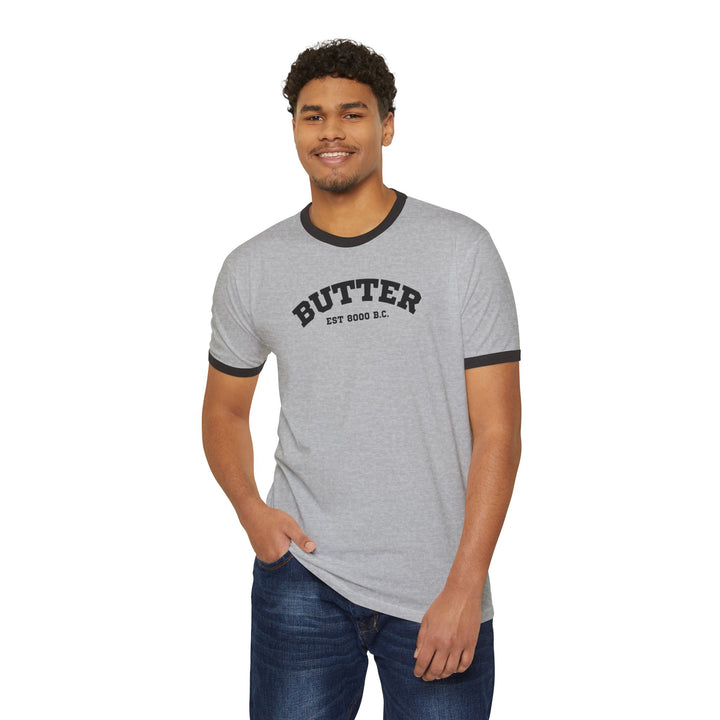 Butter Est. 8000 B.C. Ringer T-Shirt
