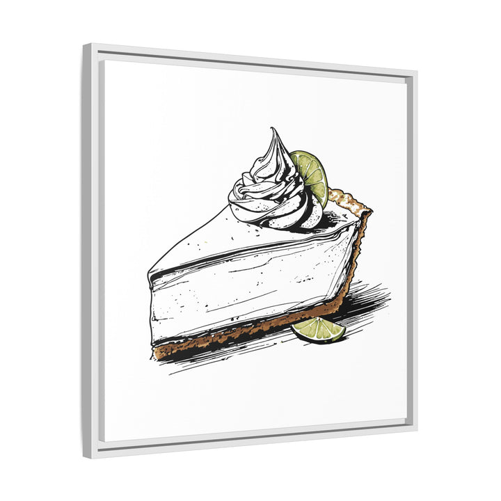 Key Lime Pie Canvas with Floating Frame