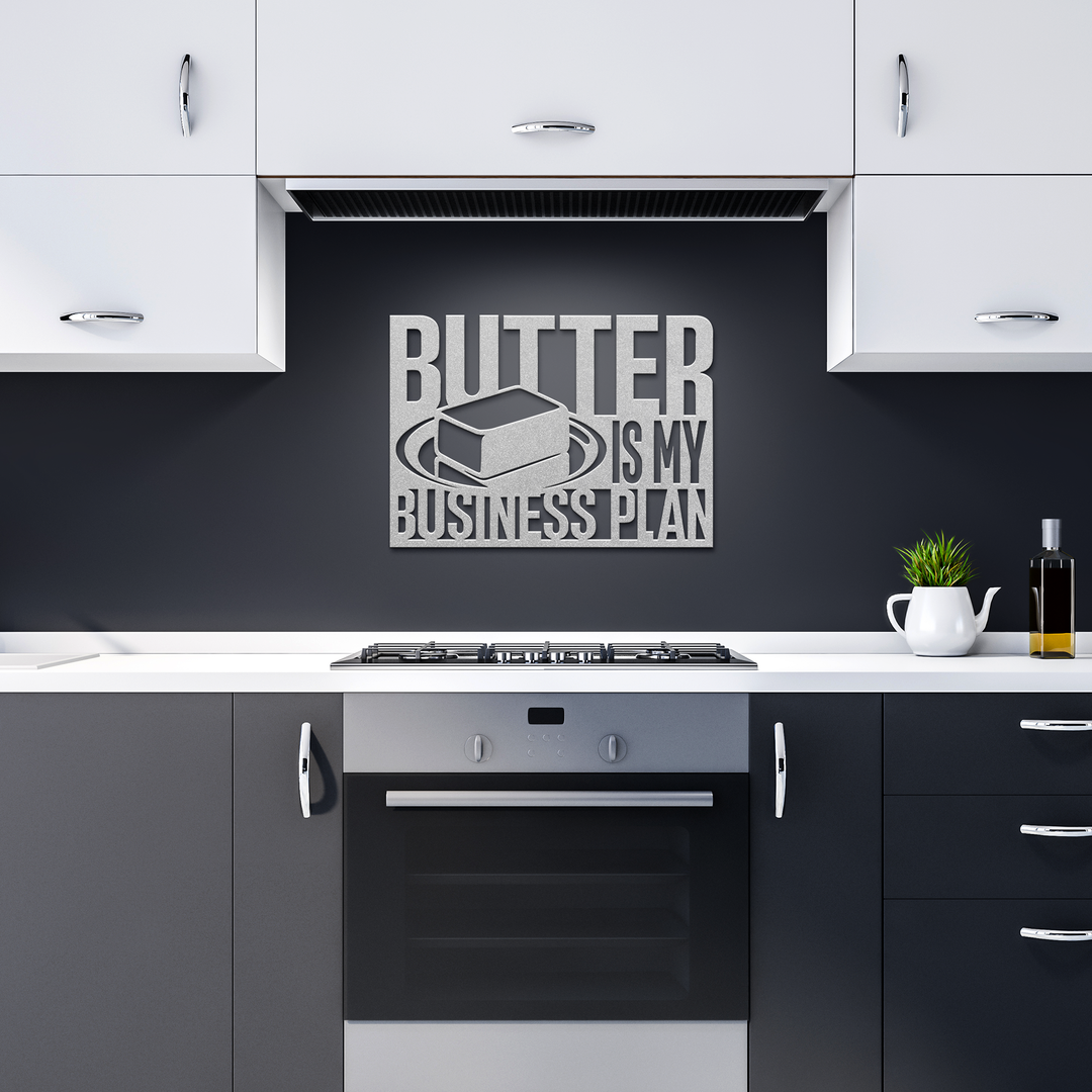 Butter_Is_My_Business_Plan_Metal_Wall_Ar_Silver_Dark_Kitchen_Mockup.png