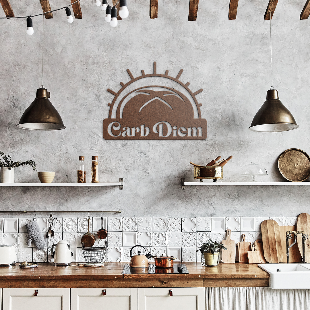 Carb_Diem_Metal_Wall_Art_Copper_Rustic_Kitchen_Mockup.png