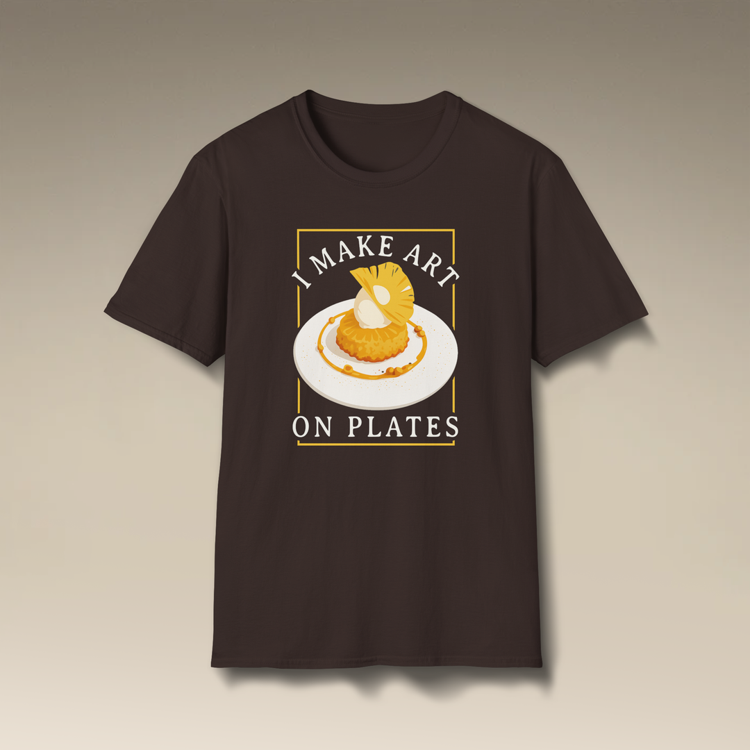 I Make Art On Plates Softstyle T-Shirt