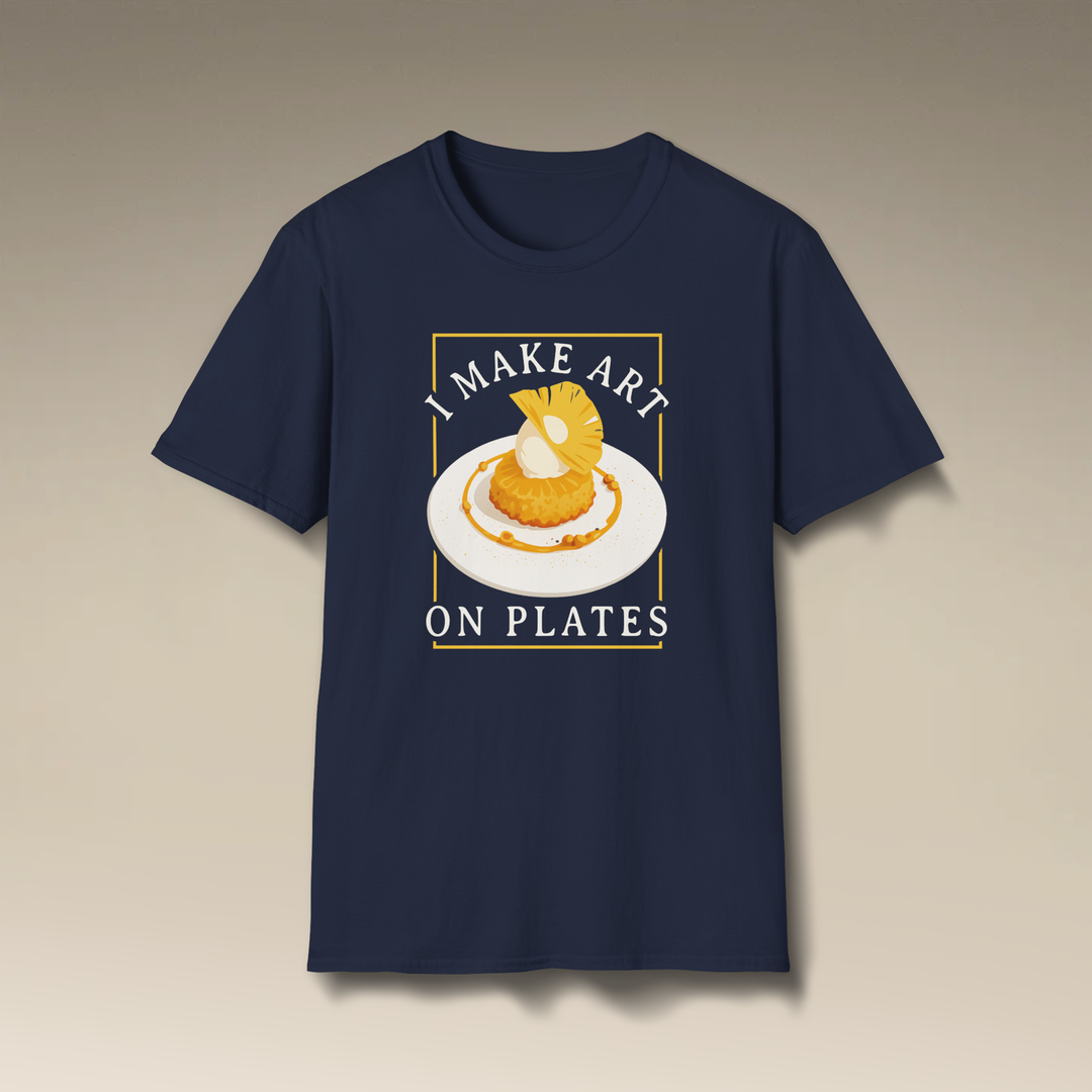 I Make Art On Plates Softstyle T-Shirt