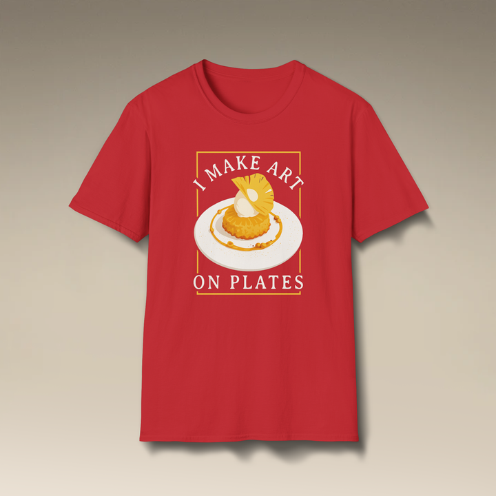 I Make Art On Plates Softstyle T-Shirt