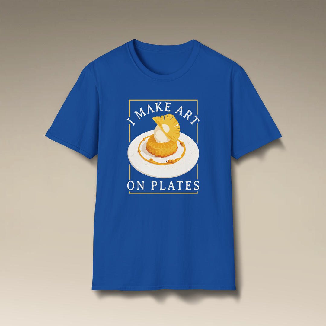 I Make Art On Plates Softstyle T-Shirt