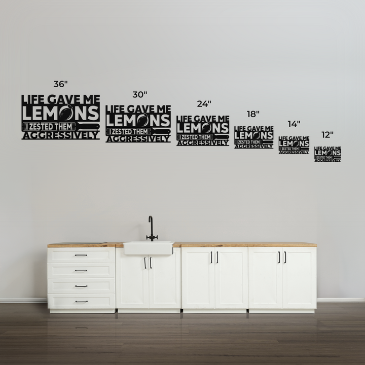 Life Gave Me Lemons Metal Wall Art