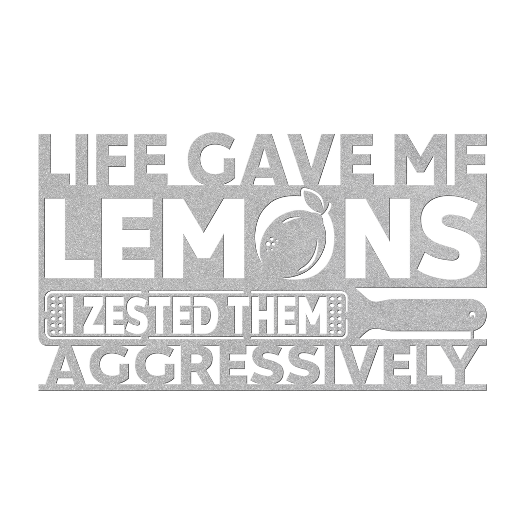 Life Gave Me Lemons Metal Wall Art