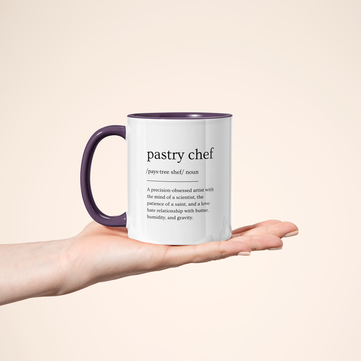 Pastry Chef Definition Color Accent Mug