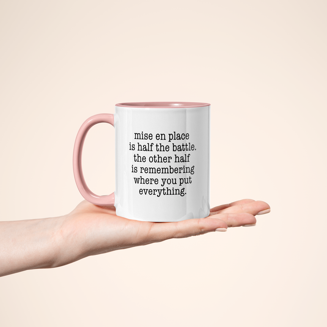 Mise en Place Struggles Color Accent Mug