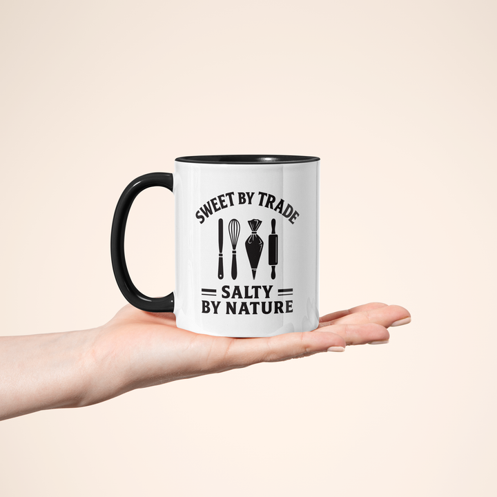 Sweet by Trade Salty by Nature Color Accent Mug