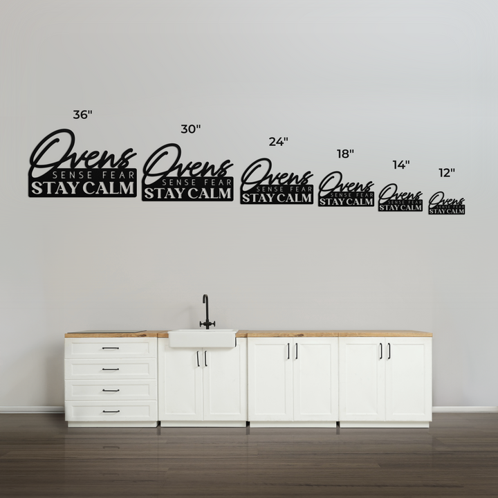 Ovens Sense Fear Metal Wall Art