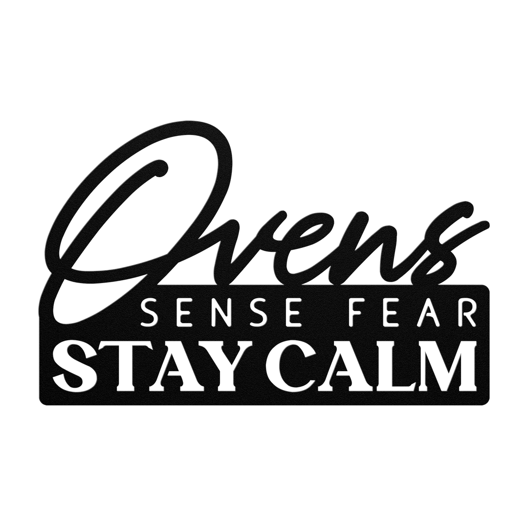 Ovens Sense Fear Metal Wall Art