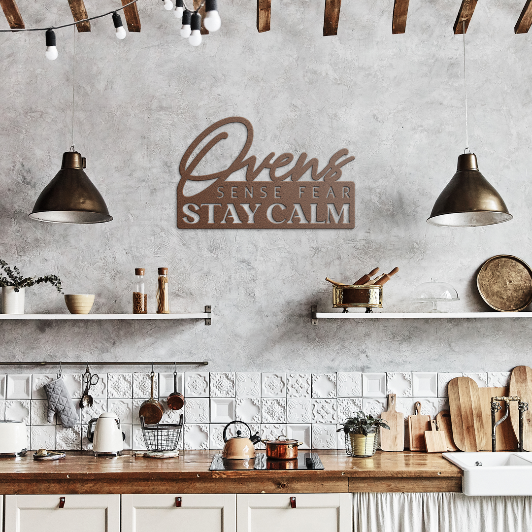 Ovens_Sense_Fear_Metal_Wall_Art_Copper_Rustic_Kitchen_Mockup.png