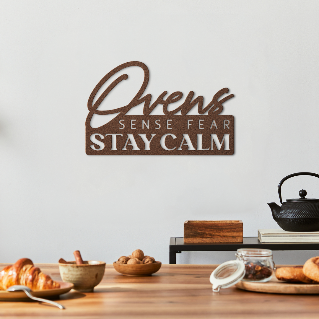 Ovens Sense Fear Metal Wall Art