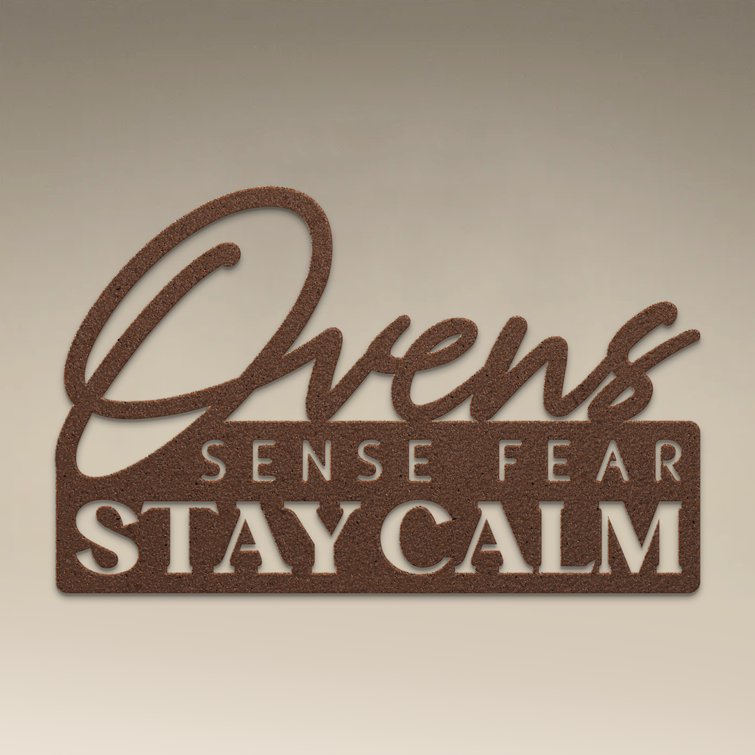 Ovens Sense Fear Metal Wall Art
