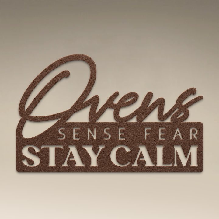 Ovens Sense Fear Metal Wall Art