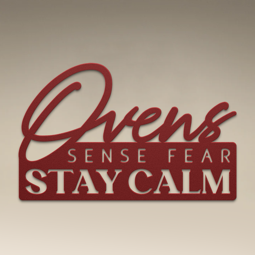 Ovens Sense Fear Metal Wall Art