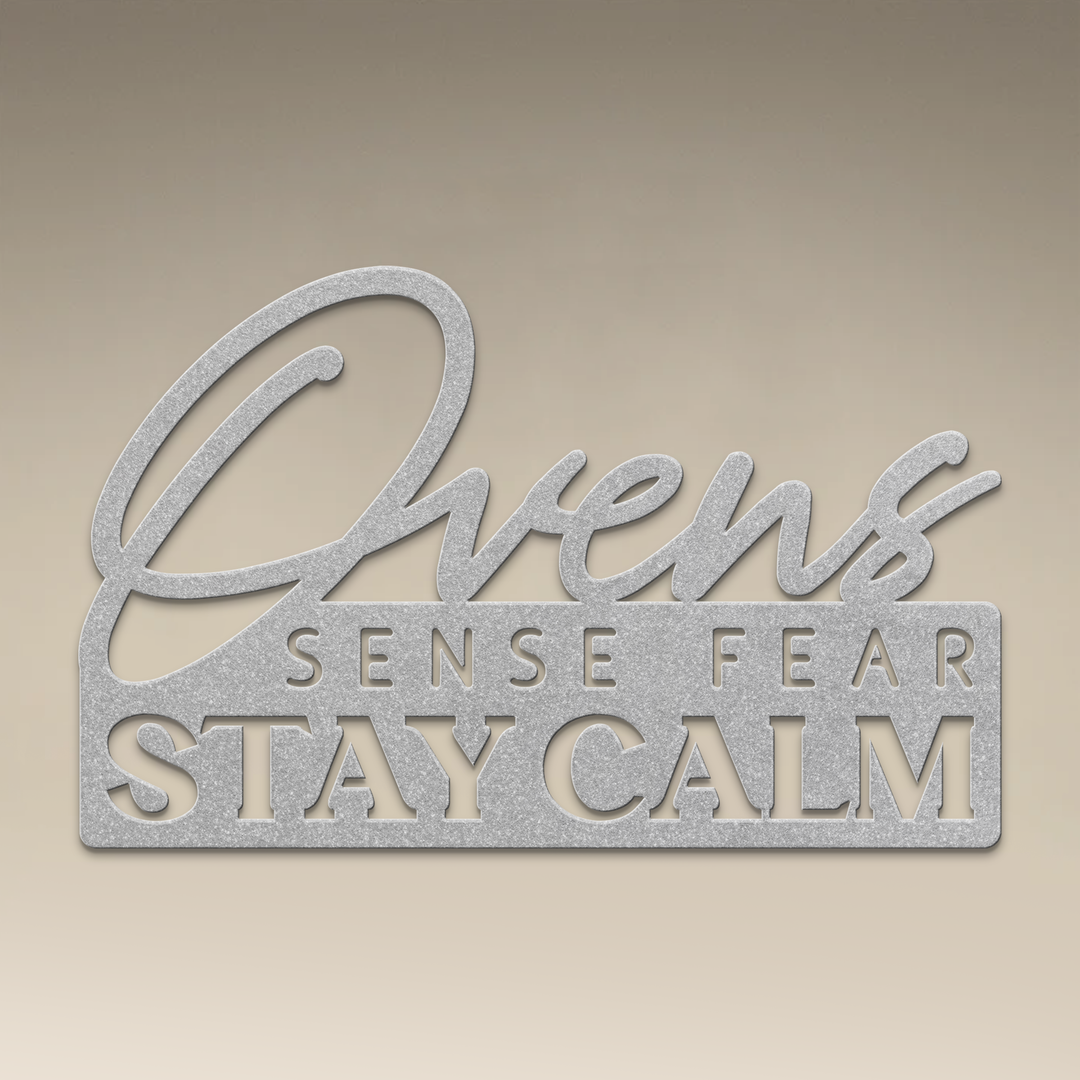 Ovens Sense Fear Metal Wall Art