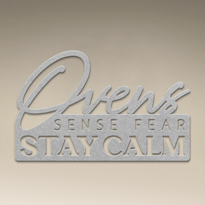 Ovens Sense Fear Metal Wall Art